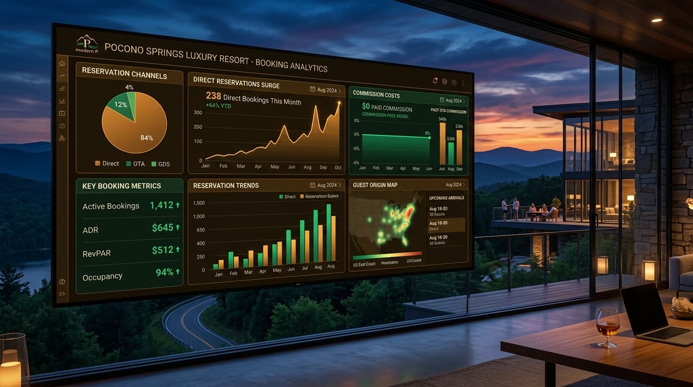 Case Study: Generating $1.8M in Direct Bookings for a Pocono & Scranton Hospitality Destination